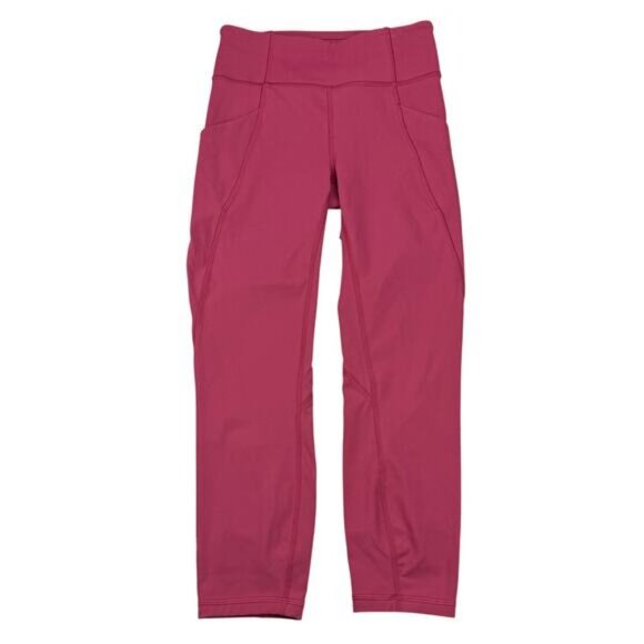 Lululemon Time To Sweat Crop *23" Luxtreme In Star Ruby - Picture 4 of 8